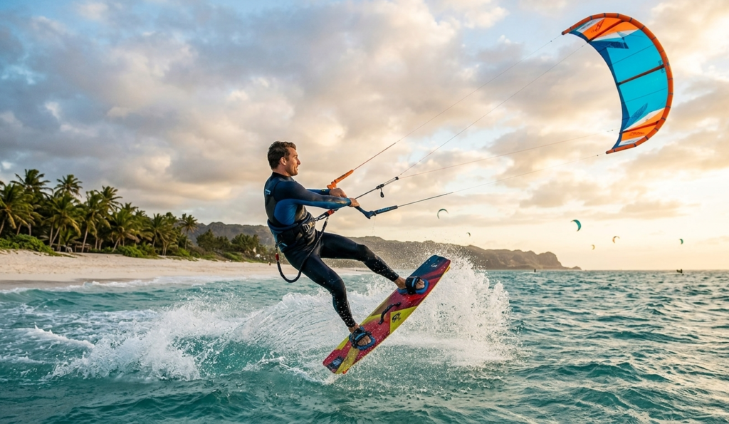 Kitesurfing